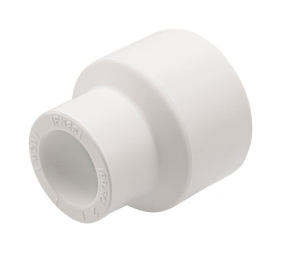 Переходная муфта VRT 40/20, наружная/внутренняя, EVER plast, белый 537524 1