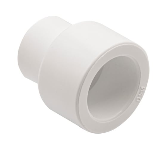 Переходная муфта VRT 40/20, наружная/внутренняя, EVER plast, белый 537524