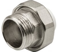 Комбинированная муфта VRT разъемная, наружная, 20х1", EVER plast, белый 532432