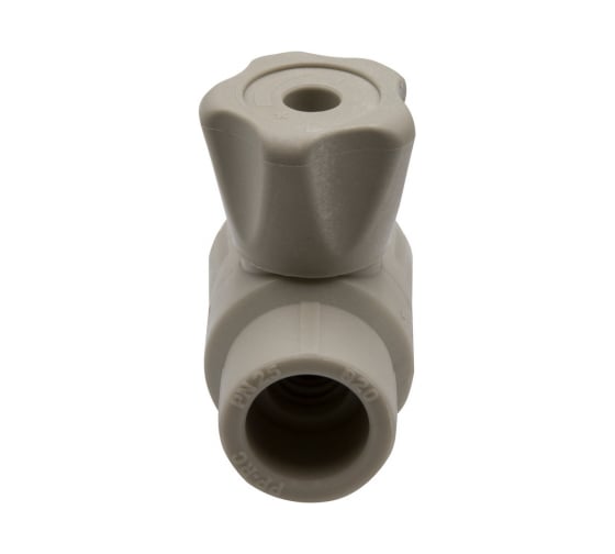 Шаровой кран VRT американка, 20-1/2", прямой, EVER plast, серый 538451