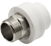 Комбинированная муфта VRT наружная, 32х1", под ключ EVER plast, белый 538231