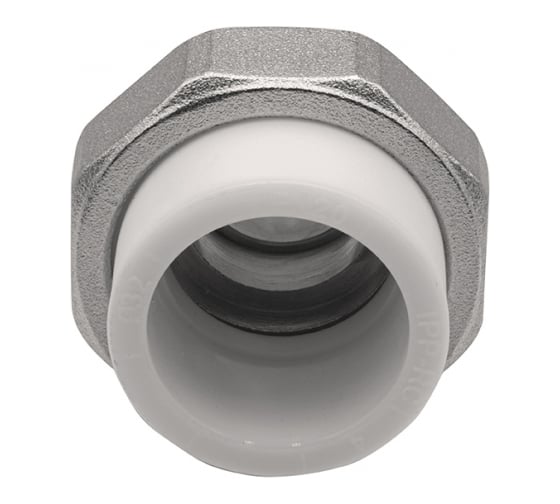 Комбинированная муфта VRT разъемная, наружная, 32х3/4", EVER plast, белый 532442