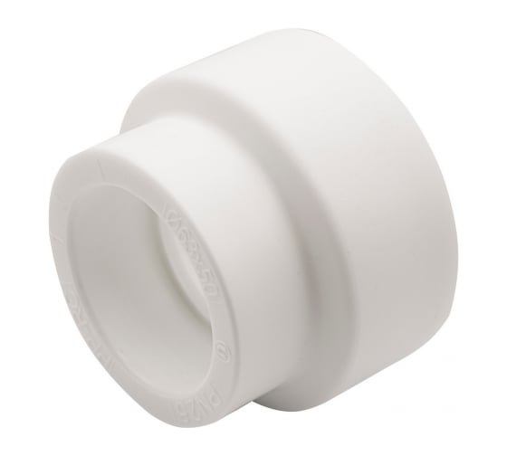 Переходная муфта VRT 63/50, внутренняя/внутренняя, EVER plast, белый 537520
