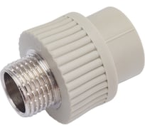 Комбинированная муфта VRT наружная, 20х1/2", EVER plast, серый 538327