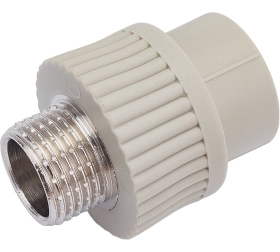 Комбинированная муфта VRT наружная, 20х1/2", EVER plast, серый 538327 1