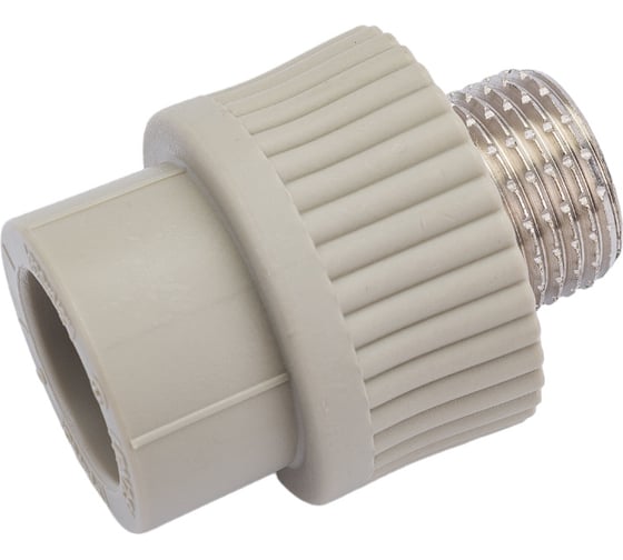 Комбинированная муфта VRT наружная, 20х1/2", EVER plast, серый 538327