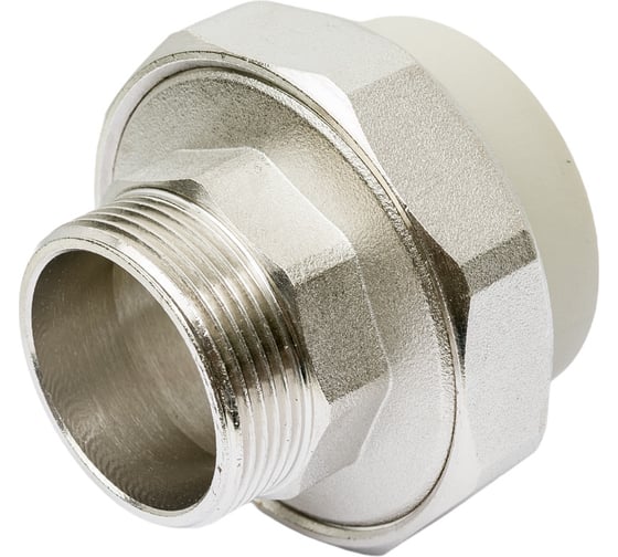 Комбинированная муфта VRT разъемная, наружная, 50х1 1/2", EVER plast, серый 526362