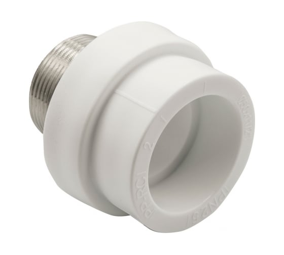 Комбинированная муфта VRT наружная, 50х1 1/2", под ключ, белый 538237