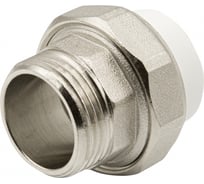Комбинированная муфта VRT разъемная, наружная, 25х1", EVER plast, белый 532438
