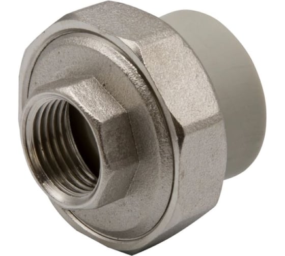 Комбинированная муфта VRT разъемная, внутренняя, 25х1/2", EVER plast, серый 540011