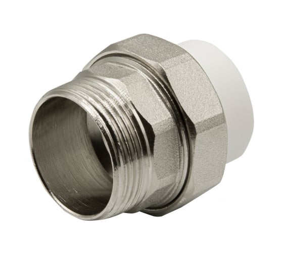 Комбинированная муфта VRT разъемная, наружная, 32х1 1/4" EVER plast, белый 532444
