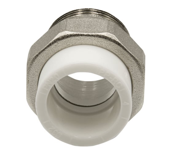 Комбинированная муфта VRT разъемная, наружная, 32х1 1/4" EVER plast, белый 532444