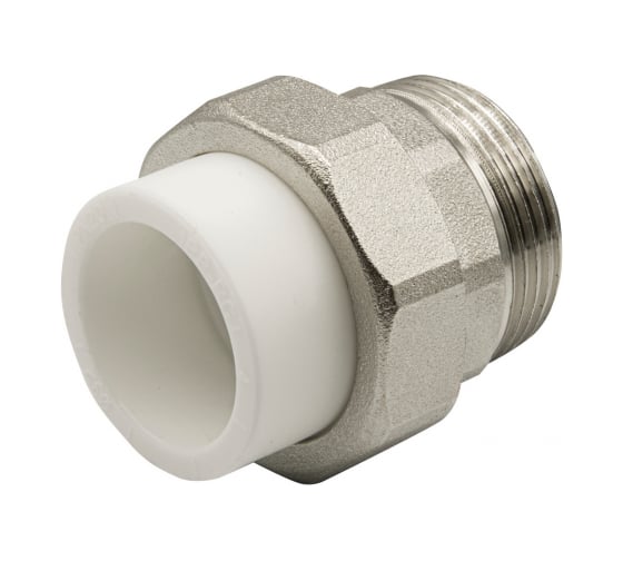 Комбинированная муфта VRT разъемная, наружная, 32х1 1/4" EVER plast, белый 532444