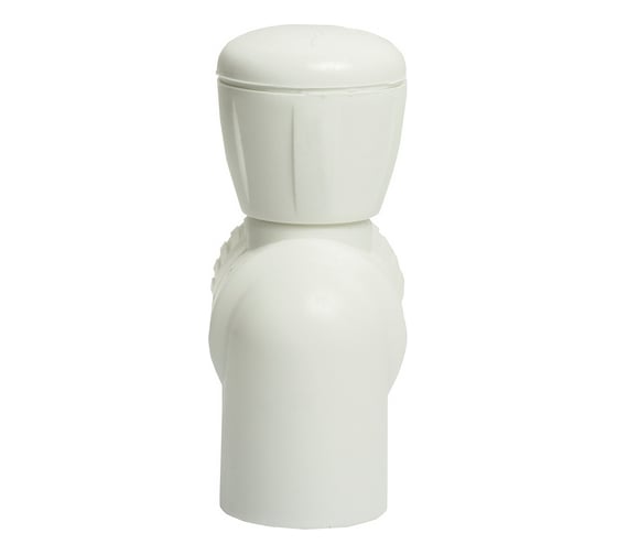 Шаровой кран VRT американка, 25-3/4", угловой, EVER plast, белый 542468