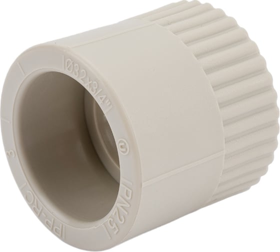 Комбинированная муфта VRT внутренняя, 32х3/4", EVER plast, серый 538314