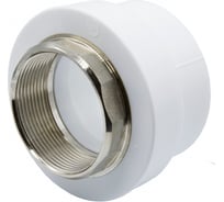 Комбинированная муфта VRT внутренняя, 63х2", под ключ, EVER plast, белый 538234