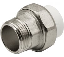 Комбинированная муфта VRT разъемная, наружная, 20х3/4", EVER plast, белый 532435