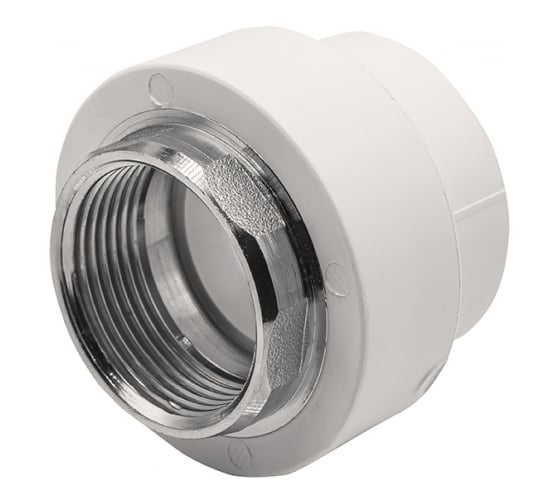 Комбинированная муфта VRT внутренняя, 40х1 1/4", под ключ, EVER plast, белый 538236 1