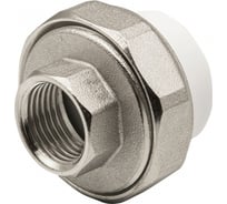 Комбинированная муфта VRT разъемная, внутренняя, 25х1/2", EVER plast, белый 532439