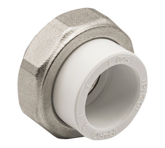 Комбинированная муфта VRT разъемная, внутренняя, 25х1/2", EVER plast, белый 532439