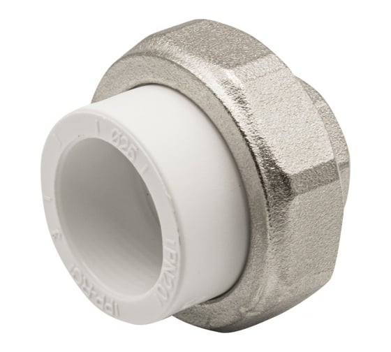Комбинированная муфта VRT разъемная, внутренняя, 25х1/2", EVER plast, белый 532439