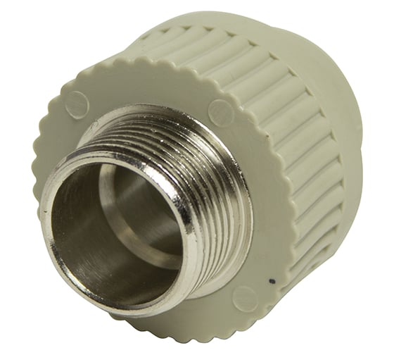 Комбинированная муфта VRT наружная, 20х3/4", EVER plast, серый 538328 1