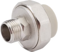 Комбинированная муфта VRT разъемная, наружная, 25х1/2", EVER plast, серый 540013