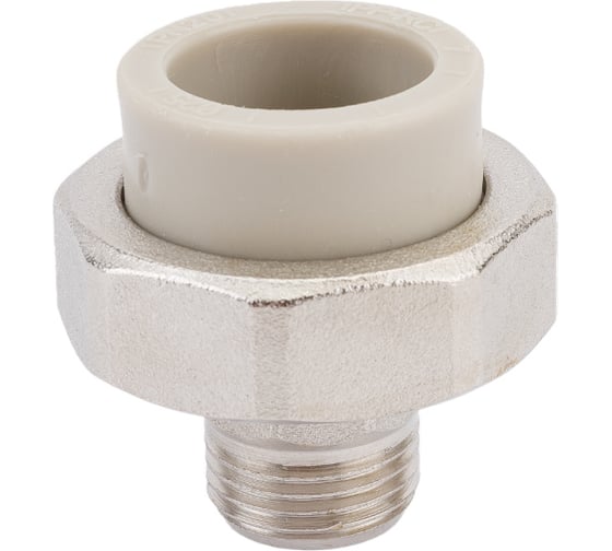 Комбинированная муфта VRT разъемная, наружная, 25х1/2", EVER plast, серый 540013