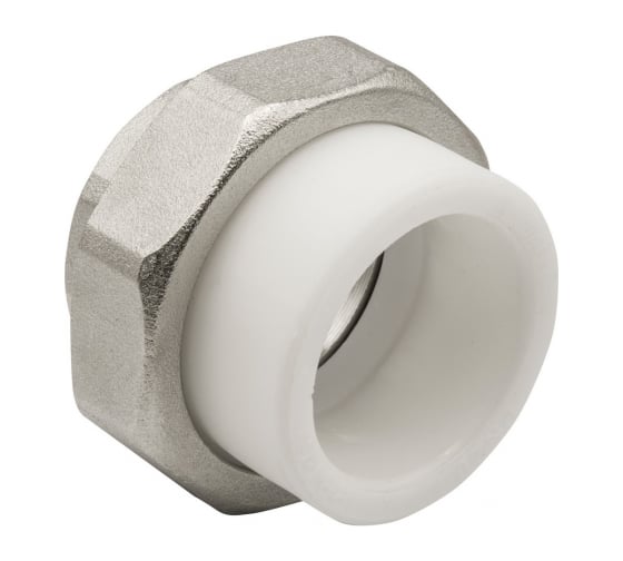 Комбинированная муфта VRT разъемная, внутренняя, 40х1 1/4", EVER plast, белый 532421