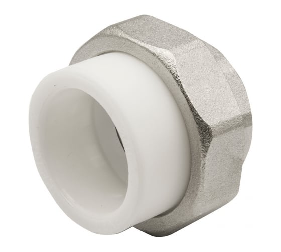 Комбинированная муфта VRT разъемная, внутренняя, 40х1 1/4", EVER plast, белый 532421