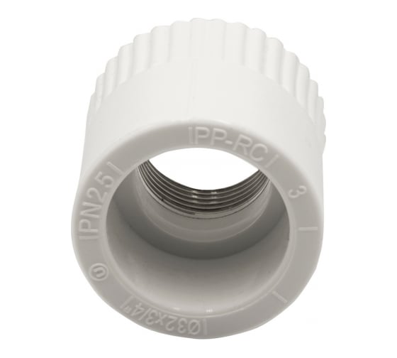 Комбинированная муфта VRT внутренняя, 32х3/4", EVER plast, белый 538230
