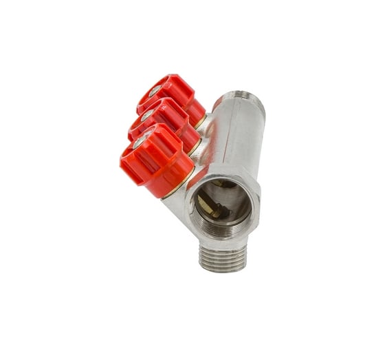 Коллектор VRT 3/4"x1/2", с регулировочными вентилями, 3 выхода 524077