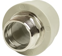 Комбинированная муфта VRT наружная, 50х1 1/2", под ключ, EVER plast, серый 538321