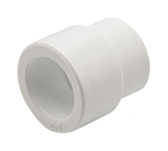 Переходная муфта VRT 40/25, наружная/внутренняя, EVER plast, белый 537525