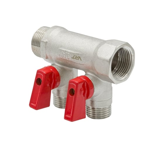 Коллектор VRT 3/4"x1/2", с отсечными кранами, 2 выхода 531861