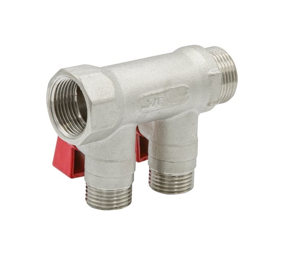 Коллектор VRT 3/4"x1/2", с отсечными кранами, 2 выхода 531861
