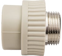 Комбинированная муфта VRT наружная, 32х1", EVER plast, серый 538331