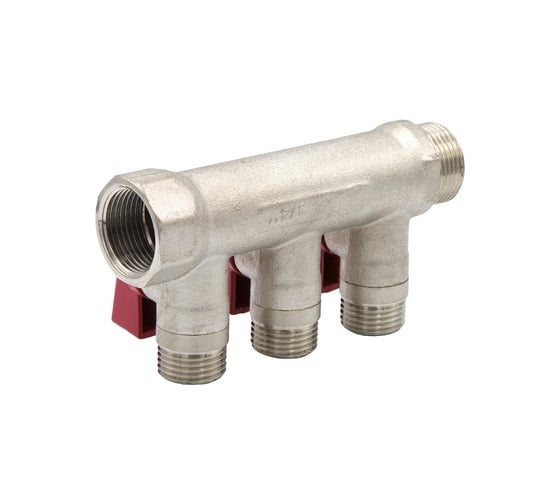 Коллектор VRT 3/4"x1/2", с отсечными кранами, 3 выхода 531862