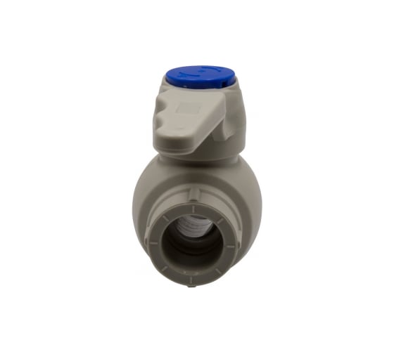 Шаровой кран VRT 20, ручка, PP-R EVER plast, серый 538457