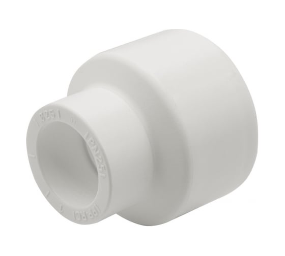 Переходная муфта VRT 50/25, наружная/внутренняя, EVER plast, белый 537528