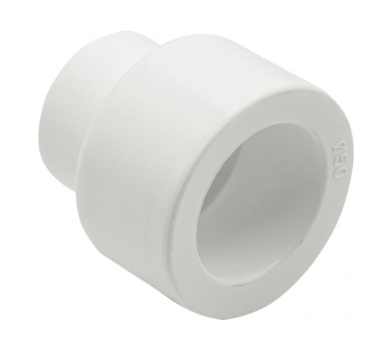 Переходная муфта VRT 50/25, наружная/внутренняя, EVER plast, белый 537528