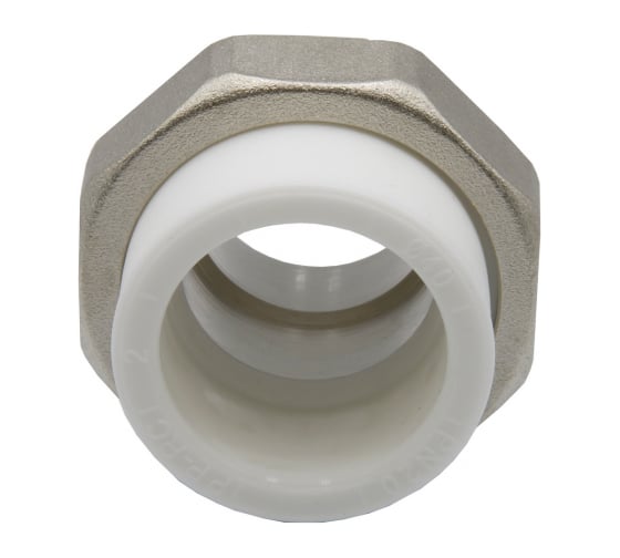 Комбинированная муфта VRT разъемная, наружная, 40х1 1/4", EVER plast, белый 532424
