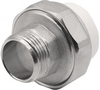 Комбинированная муфта VRT разъемная, наружная, 25х3/4", EVER plast, белый 515104