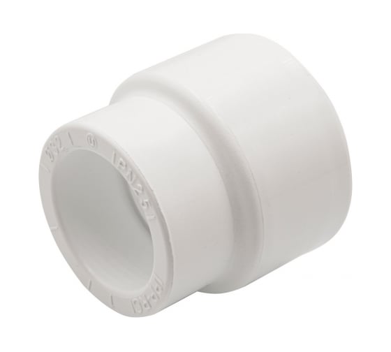 Переходная муфта VRT 50/32, наружная/внутренняя, EVER plast, белый 537529 1