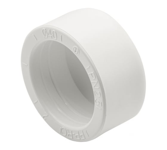 Заглушка VRT 40, EVER plast, белый 537457 1