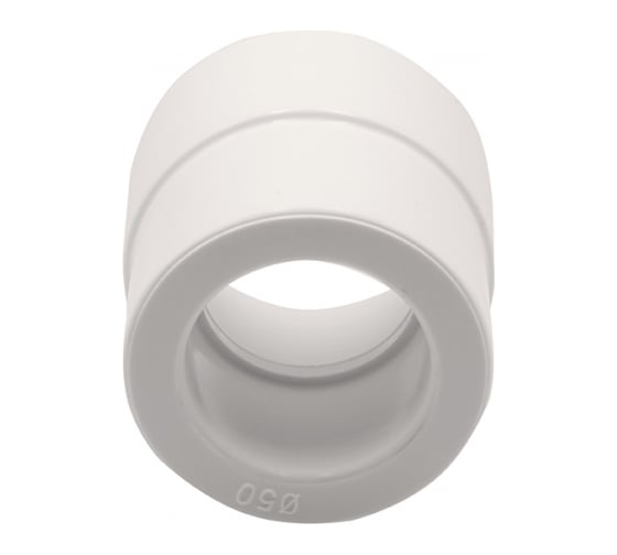 Переходная муфта VRT 50/40, наружная/внутренняя, EVER plast, белый 537530