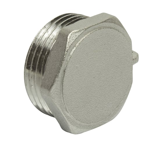 Заглушка VRT 1", наружная, с контрольным отверстием, никель 1912-000025 503075