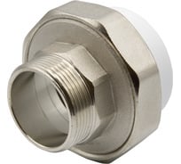 Комбинированная муфта VRT разъемная, наружная, 50х1 1/2", EVER plast, белый 532364