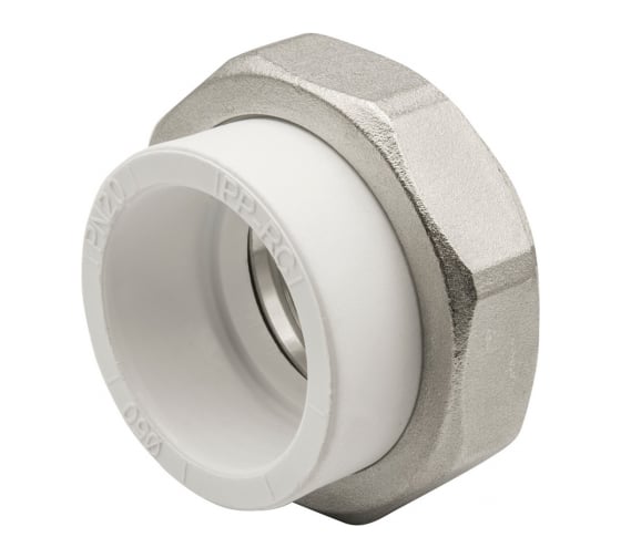 Комбинированная муфта VRT разъемная, внутренняя, 50х1 1/2", EVER plast, белый 532426