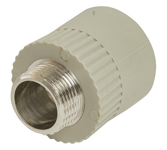 Комбинированная муфта VRT наружная, 32х3/4", EVER plast, серый 538332 1